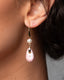 Tear drop pearl earrings