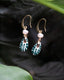 Tear drop pearl earrings