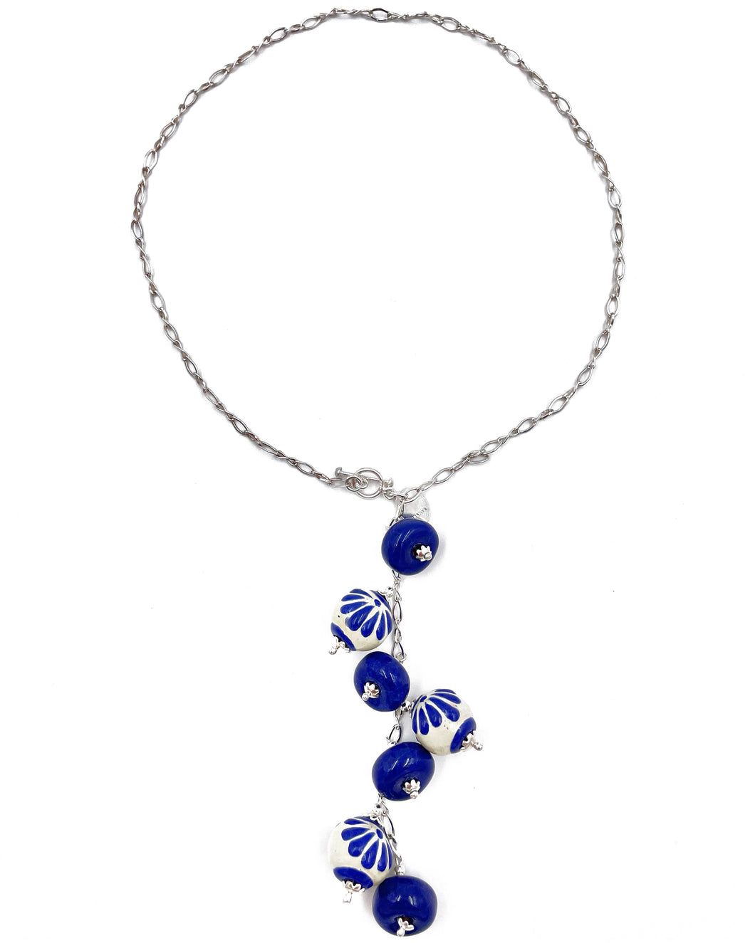 Talavera Silver Pebbles Necklace