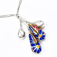 Load image into Gallery viewer, Talavera Silver Droplets Necklace
