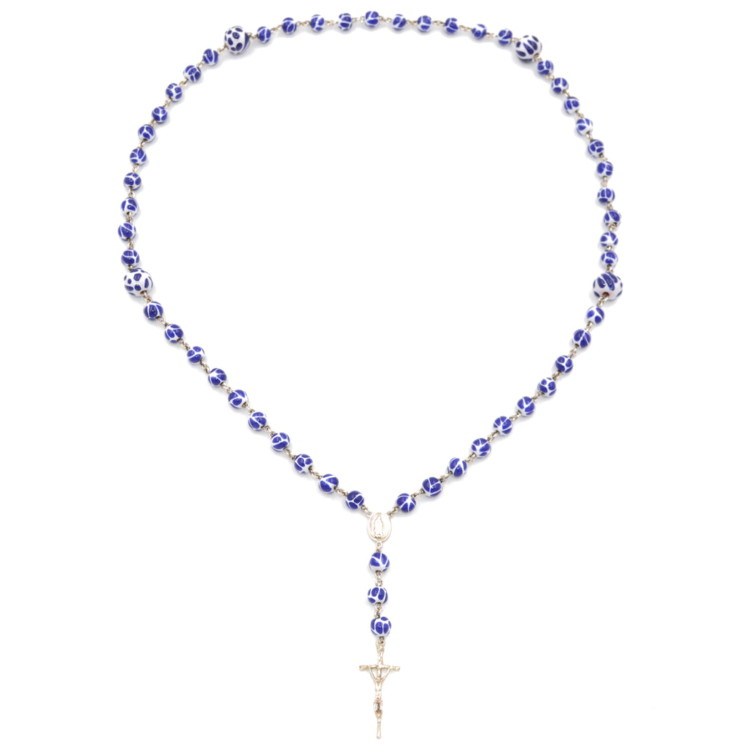 Talavera Silver Rosary