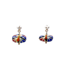 Load image into Gallery viewer, Talavera Silver Pebble Earrings
