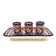 Load image into Gallery viewer, Majolica Tequila Decanter Set
